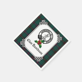 Guardanapo De Papel Crachá Clan Davidson Crest e Feriado Tartan