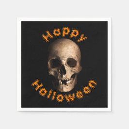 Guardanapo De Papel Crânio Decaído Sinistro Feliz Halloween