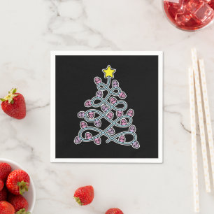 Guardanapo De Papel Crânios Góticos Papel de Árvore de Natal Napkins