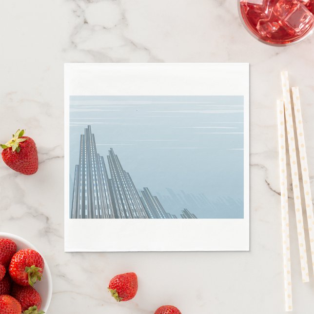 Guardanapo De Papel Crapés de cidade - Papel Napkins (Criador carregado)