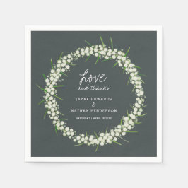 Guardanapo De Papel Cream acácia, flores da primavera, fraldas de casa