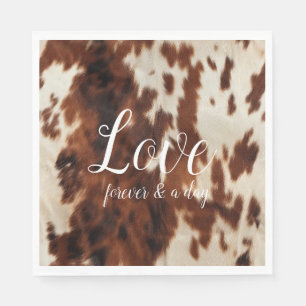 Guardanapo De Papel Cream Cowhide Castanho