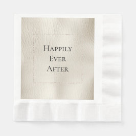 Guardanapo De Papel Cream Faux Leather