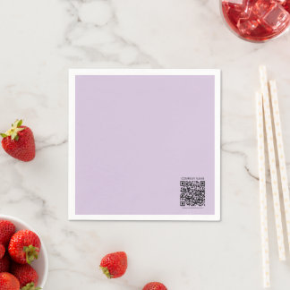 Guardanapo De Papel Create a QR Code | Pale Lavender Violet