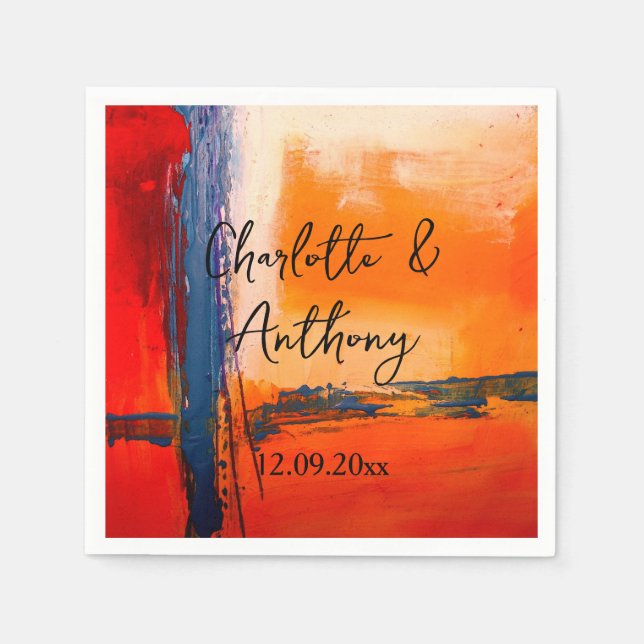 Guardanapo De Papel Creative Abstrato Trabalho de arte (Frente)