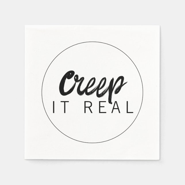 Guardanapo De Papel Creep It Real Halloween Party (Frente)