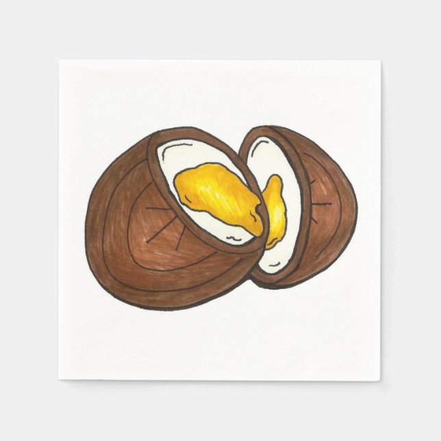 Guardanapo De Papel Creme de chocolate Creme Páscoa de ovos (Frente)