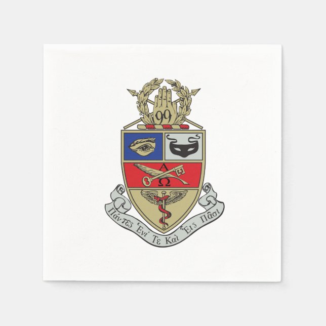 Guardanapo De Papel Crest da Kappa Psi (Frente)