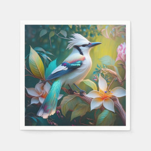 Guardanapo De Papel Crested Teal Winged Jay