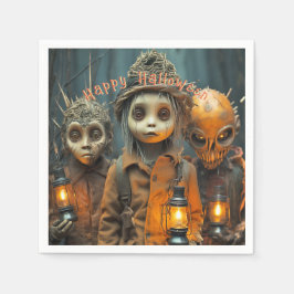Guardanapo De Papel Crianças Assustadoras de Halloween
