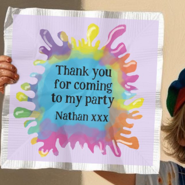 Guardanapo De Papel Crianças da festa de arte Favor empacotamento (Criador carregado)