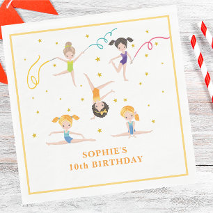 Guardanapo De Papel Crianças de aniversário divertidas do Acrobat
