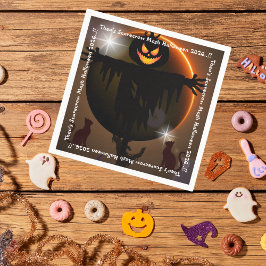 Guardanapo De Papel Crianças Espantalho Mash Festa do Dia das Bruxas