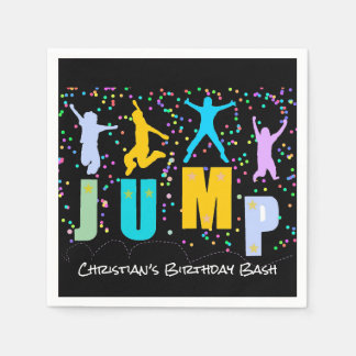 Guardanapo De Papel Crianças Saltam e Jogam Trampoline Bacia de Aniver