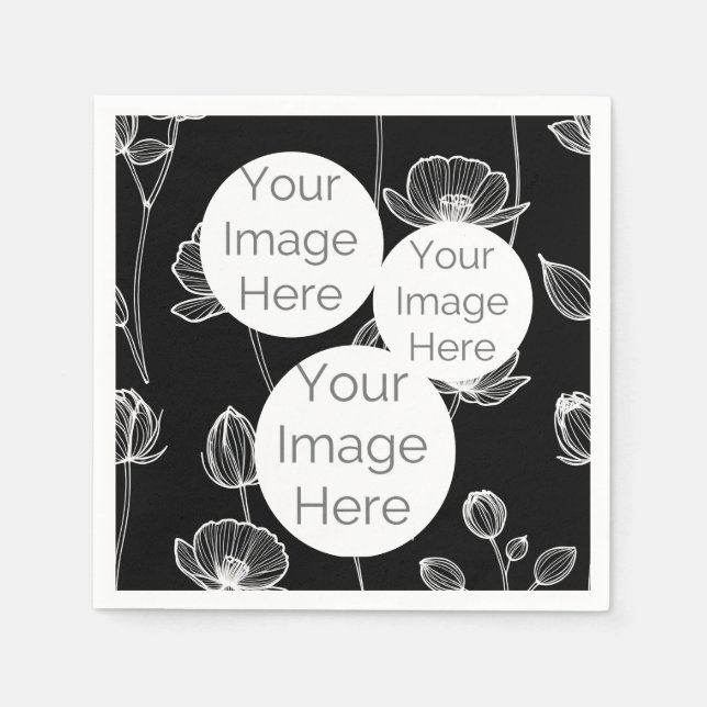 Guardanapo De Papel criar o próprio texto de foto em papel modelo papo (Frente)