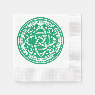 Guardanapo De Papel Criar seu próprio irlandês celta do verde do tre