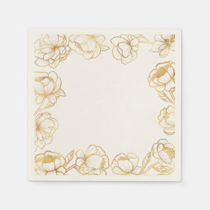 Guardanapo De Papel Crie o Seu Próprio Branco Elegante
