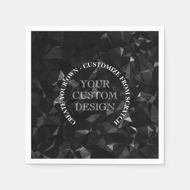 Guardanapo De Papel Crie seu próprio logotipo/Design personalizado (Frente)