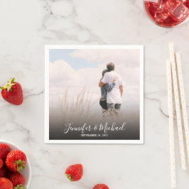 Guardanapo De Papel Crie seu próprio noivo e noiva de casamento de fot