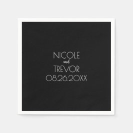 Guardanapo De Papel Crie seu próprio - Preto