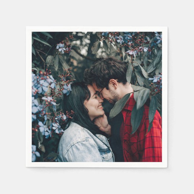 Guardanapo De Papel Crie Sua Própria Foto de Casal (Frente)