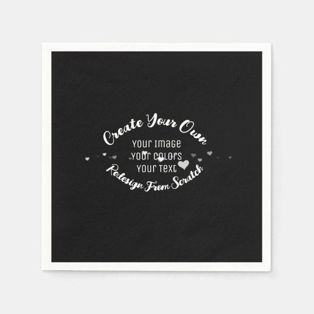 Guardanapo De Papel Crie sua própria imagem personalizada (Frente)