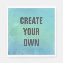 Crie sua própria pintura de cor d'água turquesa