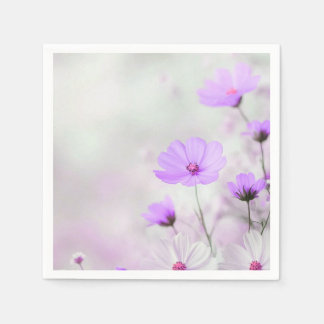 Guardanapo De Papel Crie suas próprias flores roxas simples
