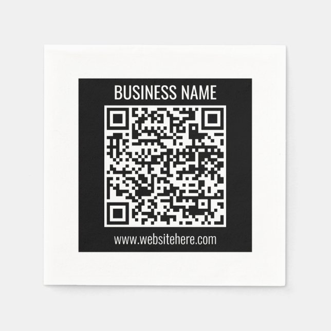 Guardanapo De Papel Crie um código QR moderno instantaneamente (Frente)
