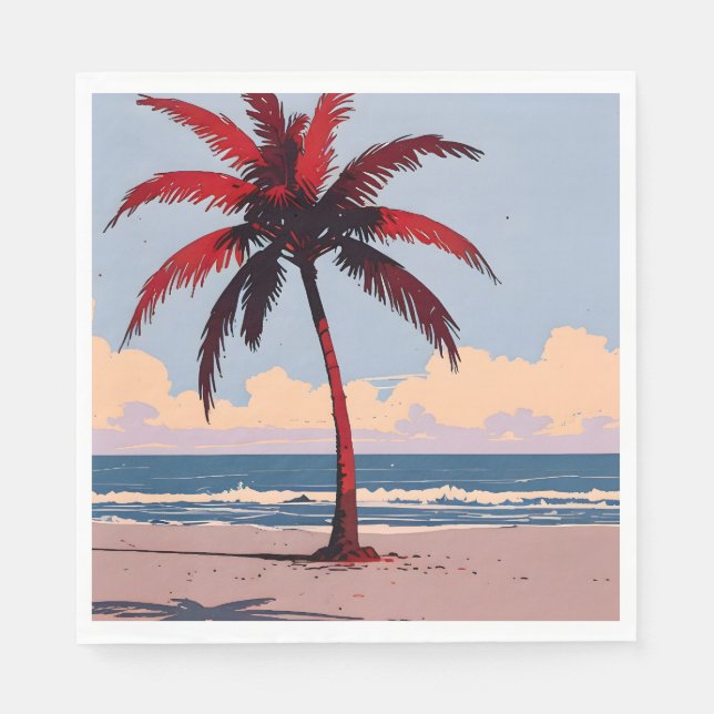 Guardanapo De Papel Crimson Coastline (Frente)