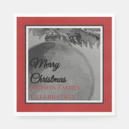 Guardanapo De Papel Crimson Ornament Christmas – Holiday