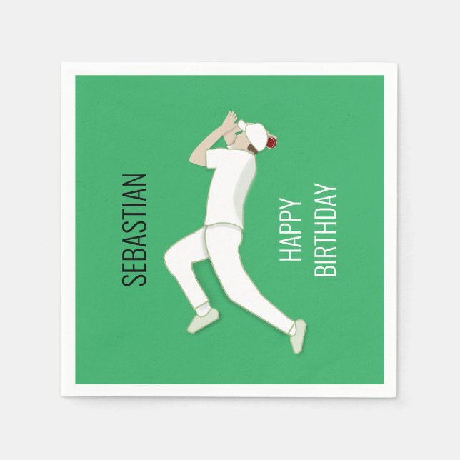 Guardanapo De Papel Críquete (Frente)