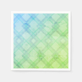 Guardanapo De Papel Crisscross Happy Green & Blue, amarelas Checks