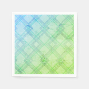Guardanapo De Papel Crisscross Happy Green & Blue, amarelas Checks