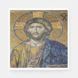 Guardanapo De Papel Cristo Pantocrator Islâmico Icônico Religioso Roma