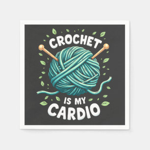 Guardanapo De Papel Crochet é minha Malhação de fio de costura de card