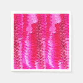 Guardanapo De Papel Crochet Napkins rosa