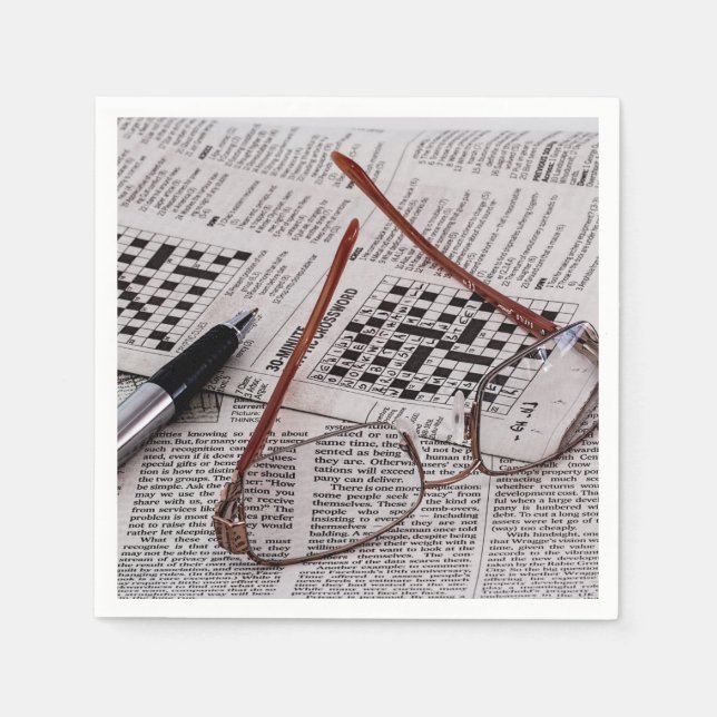 Guardanapo De Papel Crossword Genius (Frente)