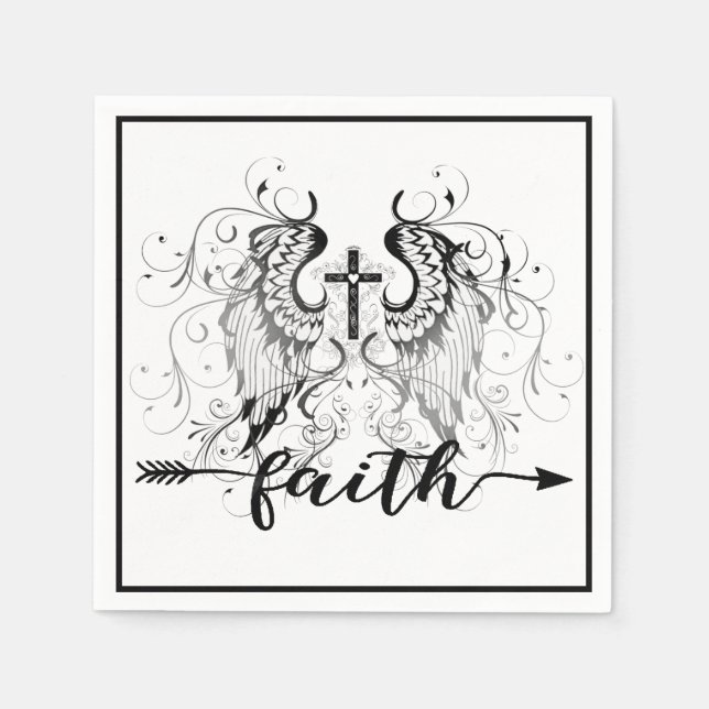 Guardanapo De Papel Cruz da fé  (Frente)