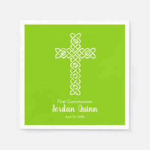 Guardanapo De Papel Cruzamento Primavera Green Commune Baptism Chris