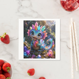 Guardanapo De Papel Crystal Sprout – Arte Fantástica de Dragão de Cris