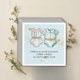 Guardanapo De Papel Cueca De Bebê Whimsical Roupa Sexo Chá de fraldas