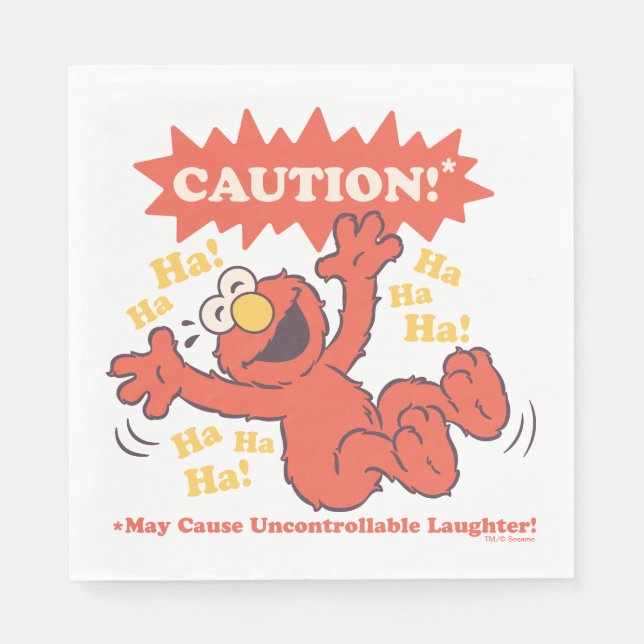Guardanapo De Papel Cuidado Elmo Rindo à Frente (Frente)