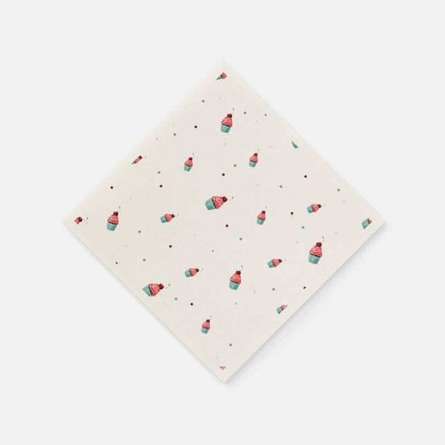 Guardanapo De Papel Cupcake & Confetti Napkins - Mesa do Partido Décor (Canto)