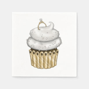 Guardanapo De Papel Cupcake Noivado doce