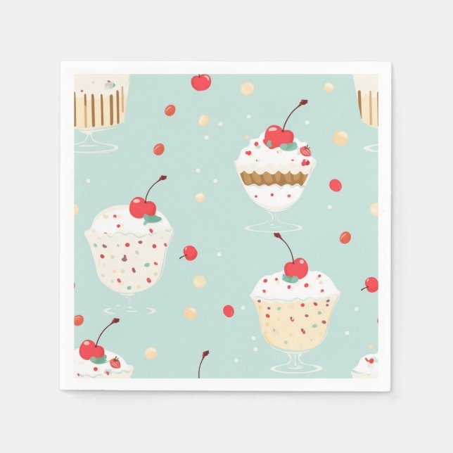 Guardanapo De Papel Cupcake Whimssso Delight Party Napkins (Frente)