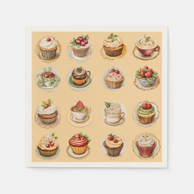 Guardanapo De Papel Cupcakes (Frente)