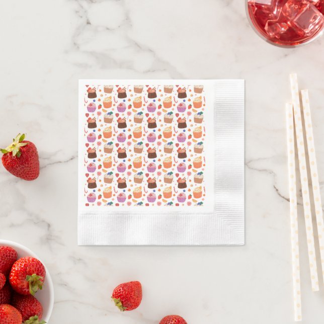 Guardanapo De Papel Cupcakes Cookies e Doces  (Insitu)