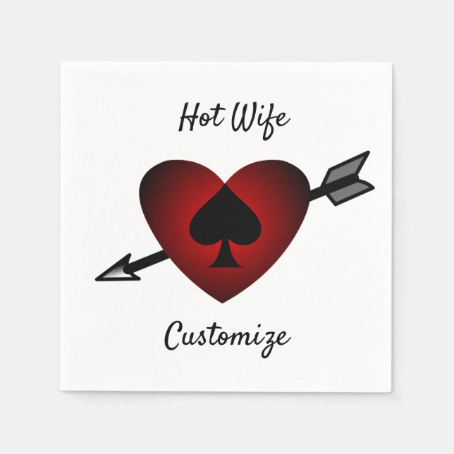 Guardanapo De Papel Cupid Heart Black Spade Thunder_Cove (Frente)