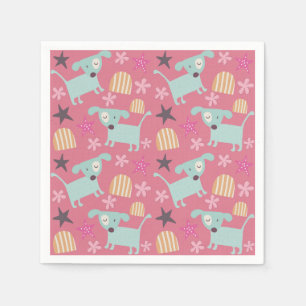 Guardanapo De Papel Cuppies, estrelas e flores